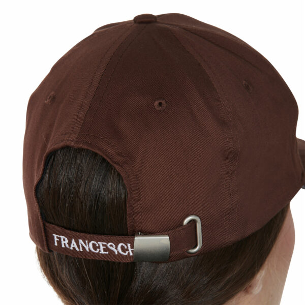 cappellino unisex baseball cotone regolabile marrone